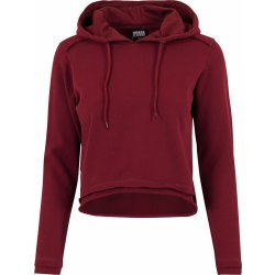 Urban Classics Cropped Terry hoody burgundy