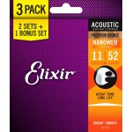 Elixir Nanoweb Phosphor Bronze Custom Light 3-Pack – Zboží Dáma Elixir Nanoweb Phosphor Bronze Custom Light 3-Pack – Zboží Dáma
