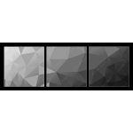 Obraz 3D třídílný - 150 x 50 cm - Vector abstract triangulated color background.Poly Mosaic Background.Background of geometric shapes. Retro triangle background. Colorf – Zbozi.Blesk.cz