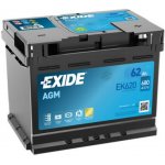 Exide AGM 12V 62Ah 680A EK620 – Hledejceny.cz
