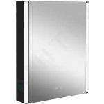 kielle Arkas I - Zrcadlová skříňka s LED osvětlením, vyhříváním a USB portem, 55x70x13 cm, matná černá 50111614 – Zboží Dáma