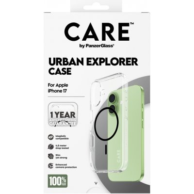 PanzerGlass® CARE Urban kryt s MagSafe Apple iPhone 17 čirý/černý – Zboží Mobilmania