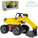 Lena Bagr žlutočerný Giga Trucks plast 80 cm