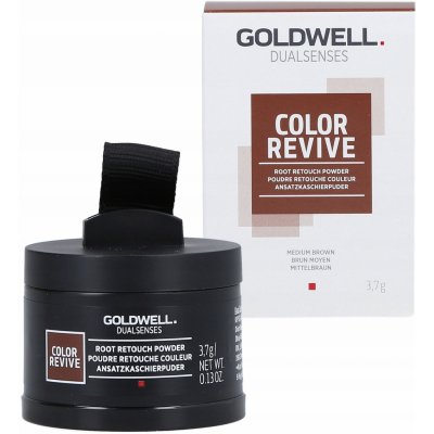 Goldwell Color Revive Root Retouch Powder Medium Brown Středně hnědá 3,7 g – Hledejceny.cz