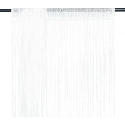 zahrada-XL Provázkové záclony, 2 ks, 100x250 cm, bílá