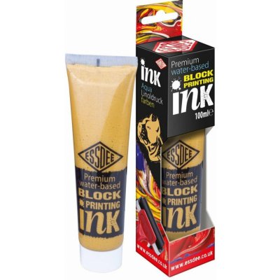 Matalická barva na linoryt ESSDEE 100 ml zlatá – Sleviste.cz