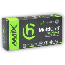 Amix ChelaZone MultiChel Calcium + Magnesium + Zinc 90 kapslí