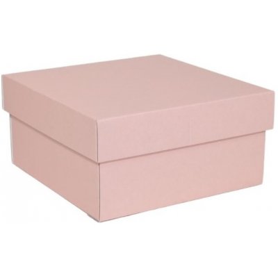 Dárková krabička s víkem 200x200x100 mm, růžová – Zboží Živě