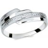 Prsteny Steel Edge dámský stříbrný prsten se zirkony 1844