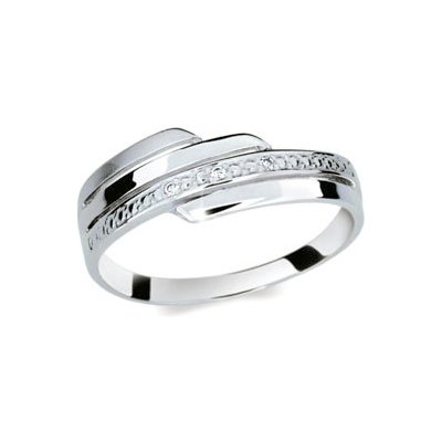 Steel Edge dámský stříbrný prsten se zirkony 1844