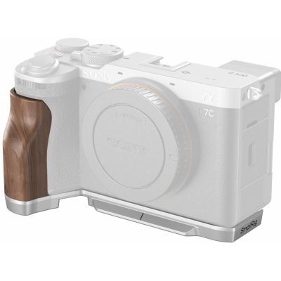 SmallRig L-Shape Mount Plate with Wooden Handle for Sony Alpha 7C II / Alpha 7CR 4796 – Zboží Živě