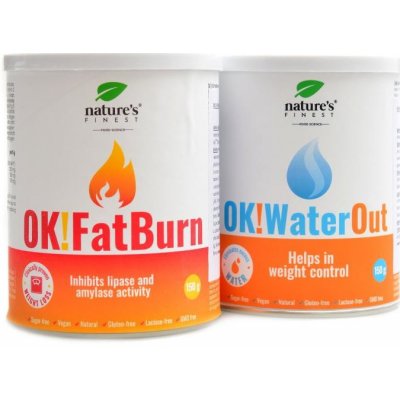 Natures Finest OK! fatburn and water out set 2 x 150 g