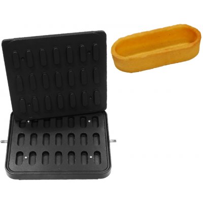 G.Gastro Formy pro stroj na tartaletky TMPIC - Tvar tartaletek: Eclair - 66x26 mm - Výška: 15 mm - pro 21 tartaletek - D9783853 – Hledejceny.cz