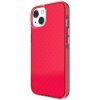 Pouzdro a kryt na mobilní telefon Pouzdro AppleKing ochranný transparentní se vzorem křížků iPhone 13 Pro - červené
