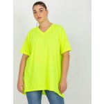 NEONOVĚ ŽLUTÉ DLOUHÉ TRIČKO RV-BZ-7854.91 FLUO YELLOW – Zboží Mobilmania