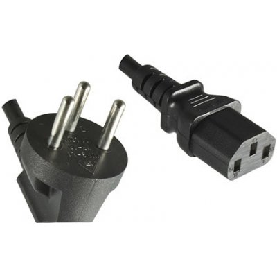 Kabel síťový Izrael, SI32 (typ H) - IEC320 C13, 1,8m, černý (CB-N-ISR) - 19.42.0070 – Zbozi.Blesk.cz