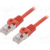 síťový kabel Gembird PP6-0.5M/R Patch, RJ45 , cat. 6, FTP, 0,5m, červený