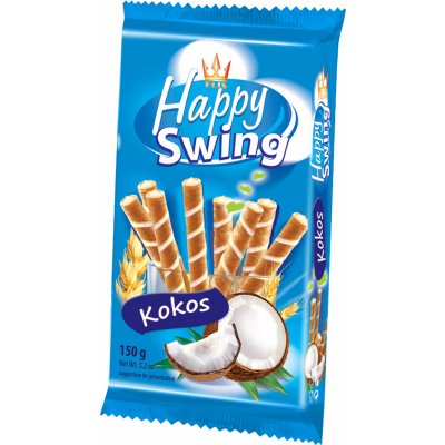 Flis Happy Swings trubičky s kokosovou náplní 150 g – Hledejceny.cz