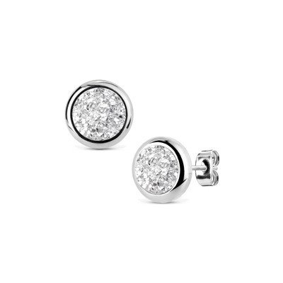 Nubis ocelové náušnice DRUZY Crystal NB312 – Zboží Dáma
