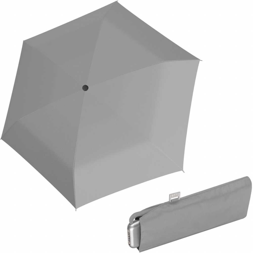 Doppler Mini Slim Carbonsteel uni 27 dámský plochý skládací deštník šedý od  730 Kč - Heureka.cz