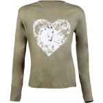 HKM Triko s dlouhým rukávem Horse Spirit dětské šedozelené – Zboží Dáma