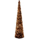 Veliký bronzový lesklý vánoční strom Sparkling XL – 40*40*180 cm - J-Line by Jolipa – Hledejceny.cz