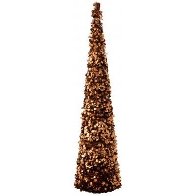 Veliký bronzový lesklý vánoční strom Sparkling XL – 40*40*180 cm - J-Line by Jolipa – Hledejceny.cz