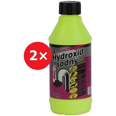 Hydroxid sodný čistič odpadů 2 x 1 kg – HobbyKompas.cz