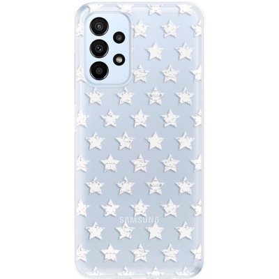 Pouzdro iSaprio - Stars Pattern Samsung Galaxy A23 / A23 5G bílé – Zboží Mobilmania