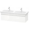 Koupelnový nábytek Duravit DuraStyle - Umyvadlová skříňka 398x1230x448 mm, 1 zásuvka, lesklá bílá DS639802222