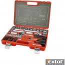 Extol Premium 61 52Gola sada nástrčných klíčů 75ks, 1/4" a 1/2"