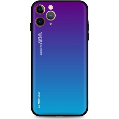 Pouzdro TopQ LUXURY iPhone 11 Pro pevný duhový purpurový