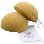 Konjac obličejová půlkulatá houbička s kurkumou žlutá – Zboží Dáma