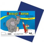 Barevná čtvrtka 50ks A4 180 g/m2 tmavě modrá – Zboží Dáma