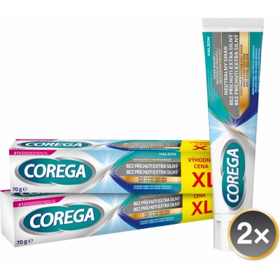 Corega Extra Strong Neutral fixační krém 2 x 70 g – Zboží Dáma