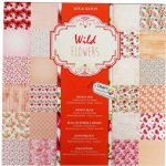 Papír na scrapbooking Craft Sensations 30.5x30.5 cm - 24 listů - Wild Flowers – Zboží Dáma