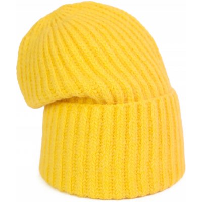 Szaleo zimní čepice beanie žlutá – Hledejceny.cz