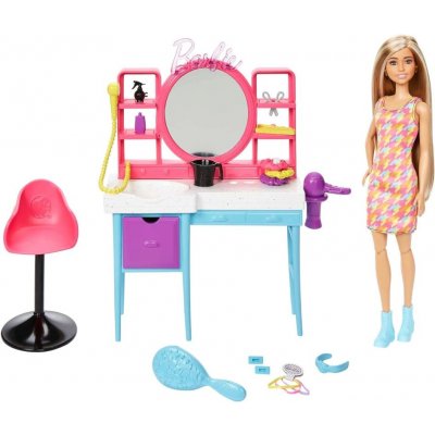 Mattel Barbie Kadeřnický salón HKV00 – Zboží Mobilmania