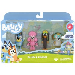 TM Toys Bluey 4 figurky přátelé