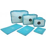 Bertoo Cestovní organizéry do kufru sada 6 ks světle modré – Sleviste.cz