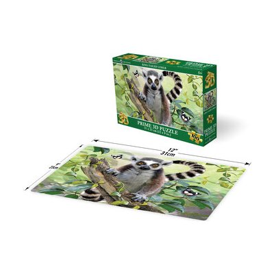 PRIME 3D puzzle Lemur 100 ks – Hledejceny.cz