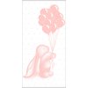 Osuška pro miminko Veba dětská osuška Nora veselý zajíček 70 x 140 cm růžová