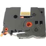 Páska pro popisovače BROTHER - typ TZE-B31 - 12 mm signální oranžová - černý tisk - kompatibilní – Hledejceny.cz