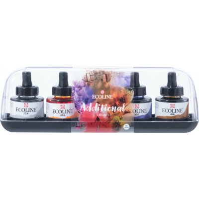 Sada akvarelových inkoustů 5x30ml doplňkové odstíny Ecoline Talens – Hledejceny.cz