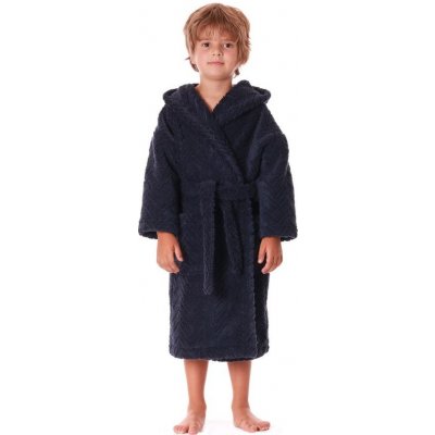 Vestis kids Dětský župan s kapucí Athena tmavě modrý – Sleviste.cz