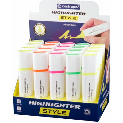 Centropen 6252 Highlighter Style displej sada 20 ks – Zboží Mobilmania