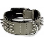 Nobby obojek Delgado široký kožený s hroty a nýty – Zboží Dáma