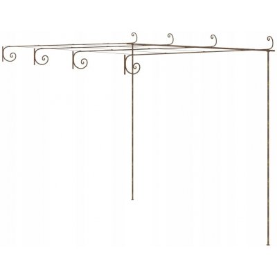 Kovová pergola VidaXL oblouk 1 cm – Hledejceny.cz
