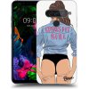 Pouzdro a kryt na mobilní telefon Pouzdro Picasee silikonové LG G8s ThinQ - Crossfit girl - nickynellow čiré