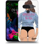 Pouzdro Picasee silikonové LG G8s ThinQ - Crossfit girl - nickynellow čiré – Sleviste.cz